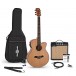 Deluxe Single Cutaway Electro Acoustic Guitar + 15W Amp Pack, Natural