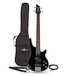 3/4 Chicago Bass Guitar by Gear4music, Black