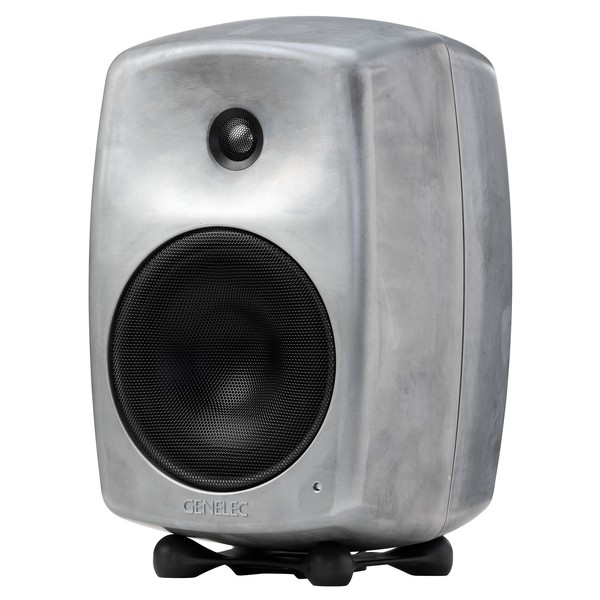 Genelec 8040BRW Studio Monitor, Raw Finish - Angled