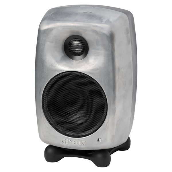 Genelec Studio Monitor, Raw Finish - Angled Top