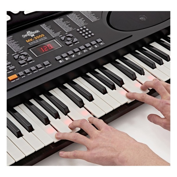 MK-3000 Key-Lighting Keyboard by Gear4music - Nearly New