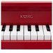 Korg tinyPiano 25 Mini Key Digital Toy Piano, Gloss Red