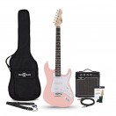 LA Guitarra El&eacute;ctrica Rosa, Set con Accesorios y Amplificador de 10 W
