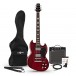 Brooklyn Electric Guitar + 15W Amp Pack, Red
