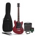 Brooklyn Elektrisk Gitar + 15W Forsterkerpakke, Rød