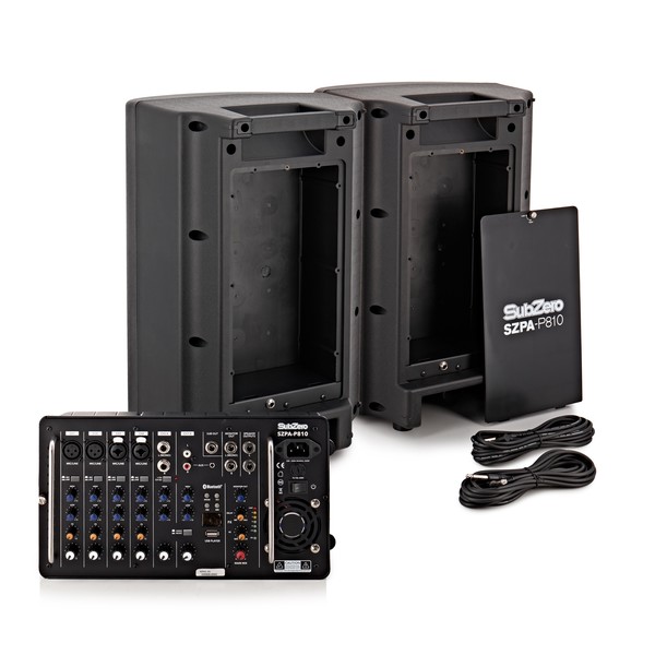 SubZero SZPA-P810 700W 10" Portable PA System with Bluetooth
