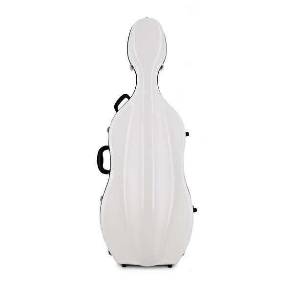Sinfonica Cello Case Z-TEC Fibreglass with Wheels, White