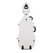 Sinfonica Cello Case Z-TEC Fibreglass with Wheels, White