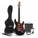 LA II Electric Guitar SSS + Amp Pack, Black