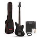 RedSub SF Bass Guitar and BA-30 Amp Bundle, All Black