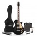 New Jersey Guitarra Eléctrica + Set con Amplificador de 15 W, Negro