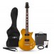 Set de Guitarra New Jersey Select de Gear4music + Ampli de 15 W, Glorious Gold