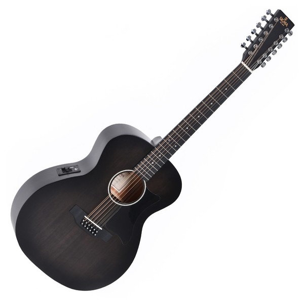 Sigma GM12E Grand Orchestral Electro Acoustic, Blackburst - Front View