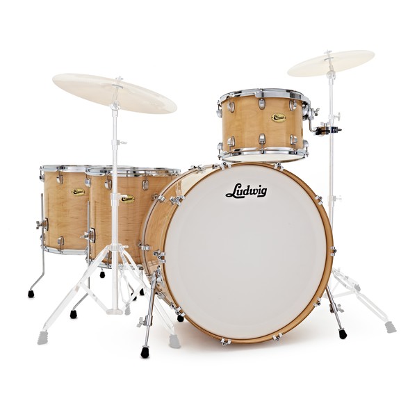 Ludwig Centennial Zep Set 26" 4pc Shell Pack, Natural Maple