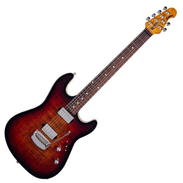 Music Man Sabre HH Trem RW, Bougie Burst - front