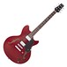 San Francisco Semi Acoustic Guitar by Gear4music, Wine Red