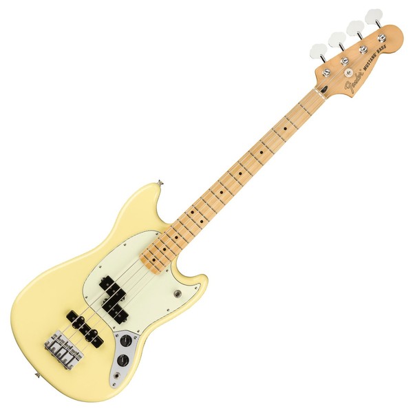 Fender FSR Player Mustang Bass MN, Canary Yellow - Main