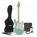 LA Vyberte elektrickú gitaru SSS + Amp Pack, Seafoam Green