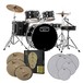 Mapex Tornado 22'' Rock Fusion Practice Bundle, Black