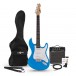 LA Guitarra Eléctrica + Set con Amplificador, Azul