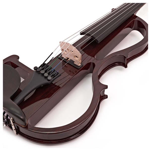5 String Electric Violin by Gear4music, Trans Red