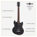Brooklyn Electric Guitar by Gear4music, Black