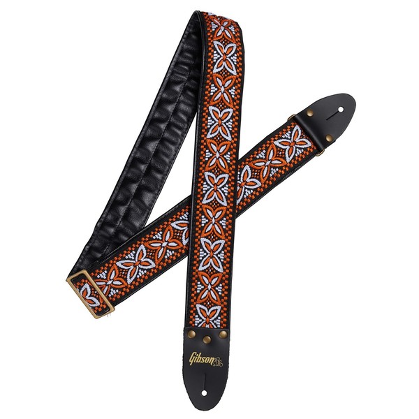 Gibson The Orange Lily Guitar Strap - Front View