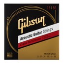 Gibson 80/20 Bronze Coated Medium Acoustic Strings, 13-56