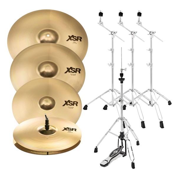 Sabian XSR Performance Cymbal Set with 18" Fast Crash and Stands