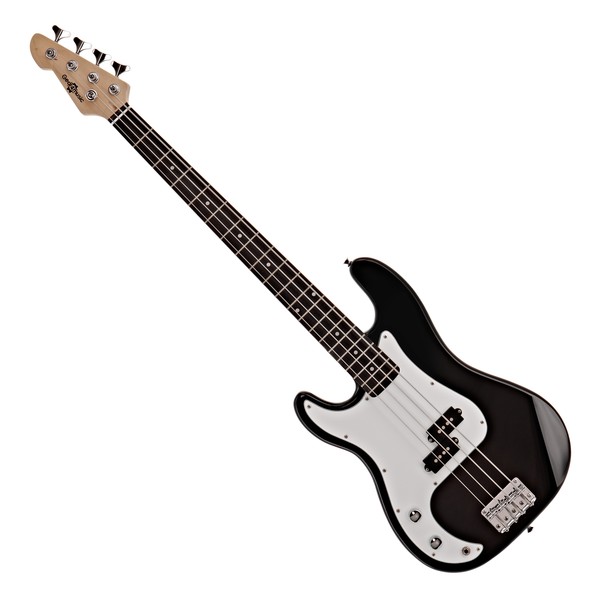LA Left Handed Bass Guitar + 35W Amp Pack, Black