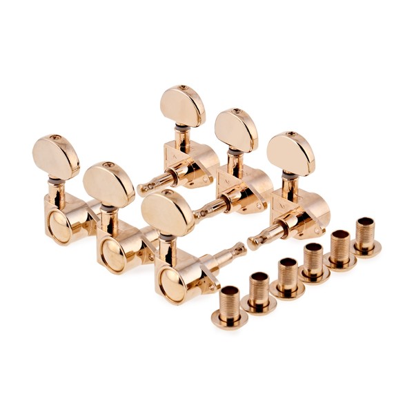 Guitarworks Tuning Machines, 3-A-Side Hex Keys, Bronze