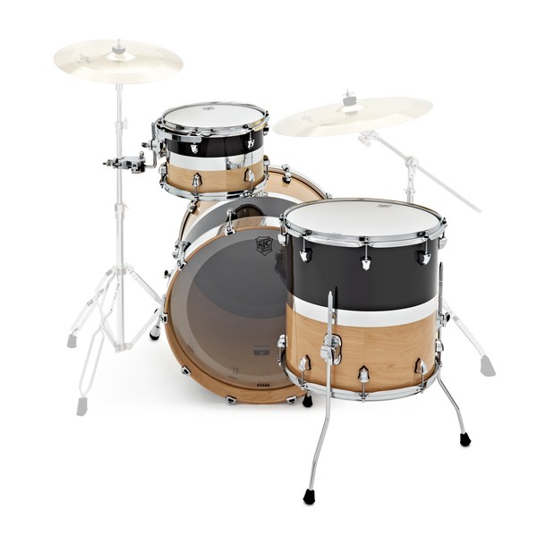 SJC Paramount 22'' 3pc Kit, Tuxedo Silver, Chrome Hardware