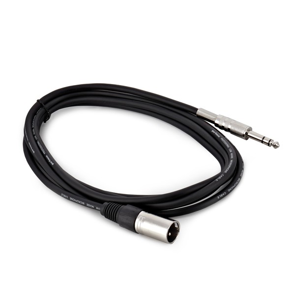 XLR (M) - Balanced 1/4Inch Jack Pro Cable, 3m