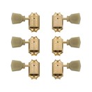 Gibson PMMH-020 Deluxe Green Key Tuner Set, Vintage Gold