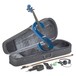 Stagg S-Shaped Electric Viola Outfit, Metallic Blue
