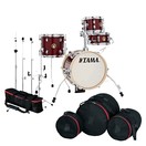 Tama Club-JAM 14" Flyer Gig Pack mit Hardware und Bags, Candy Apple Mist