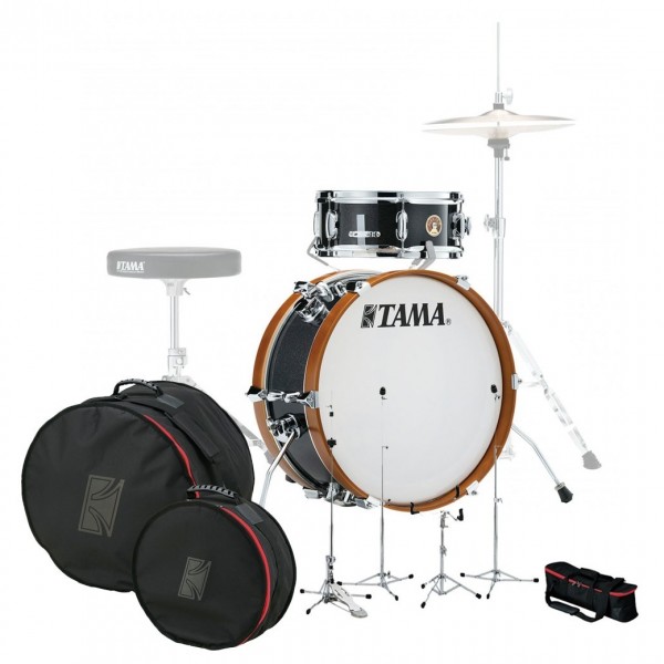 Tama Club Jam Mini Gig Pack w/Hardware and Bags, Charcoal Mist