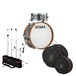 Tama Club Jam Mini Gig Pack w/Hardware and Bags, Galaxy Silver