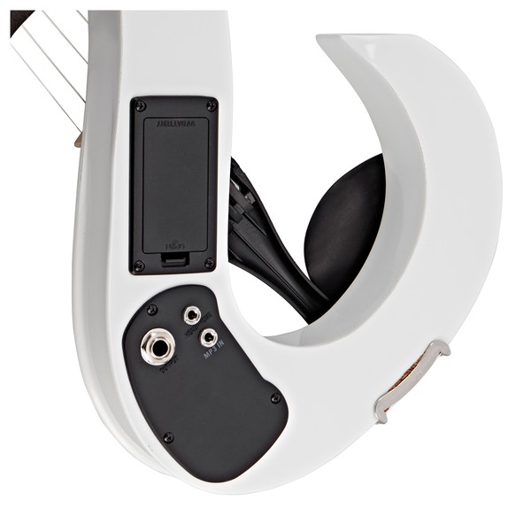 Stagg S-Shaped Electric Violin Outfit, White