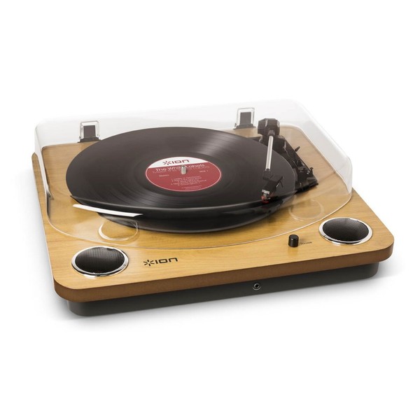 ION Max LP USB Turntable with Built-in Speakers and Shure Headphones