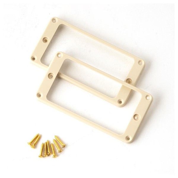 PRS Humbucker Universal Angle Pickup Rings, Ivory - Front View