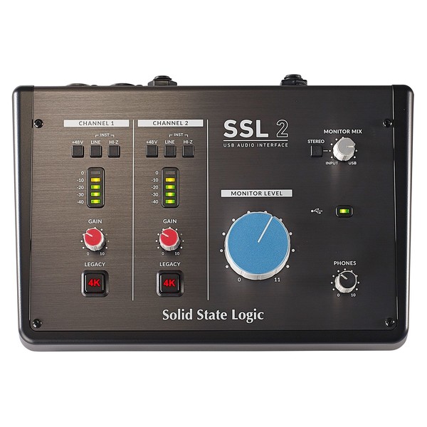 SSL 2 2-Channel USB Audio Interface - Top