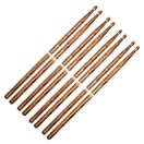 Promark FireGrain 5B Wood Tip Drumsticks, 4 Pair Value Bundle