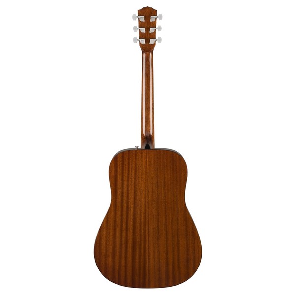 Fender CD-60S Dreadnought Acoustic Left Handed, Natural Back View