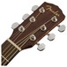 Fender CD-60S Dreadnought Acoustic Left Handed, Natural Headstock View