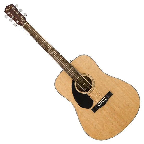 Fender CD-60S Dreadnought Acoustic Left Handed, Natural Front View