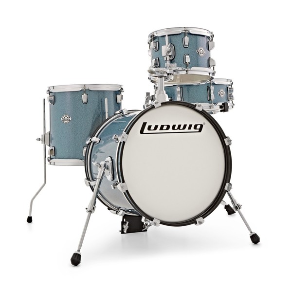 Ludwig Breakbeats Questlove Drum Kit Bundle, Azure Blue - Drum Kit