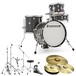 Ludwig Breakbeats Questlove Drum Kit Bundle, Black Gold