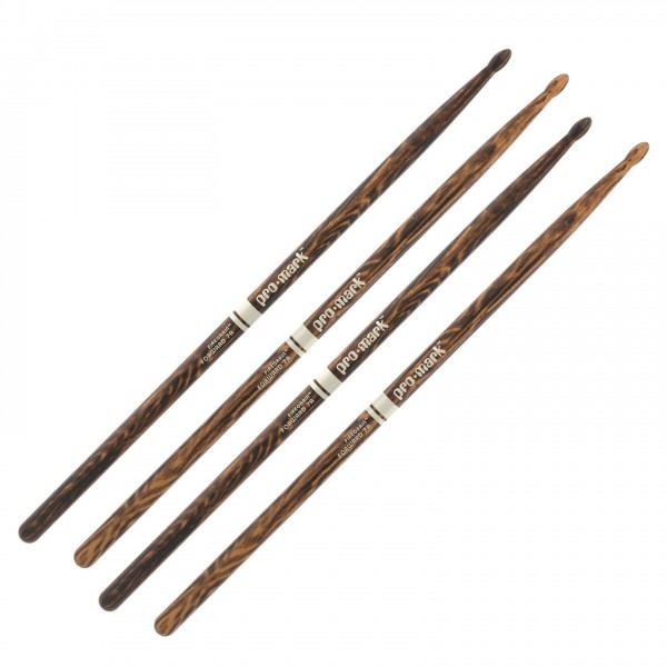 Promark Classic Forward FireGrain 7A Wood Tip, 2 Pair Value Bundle