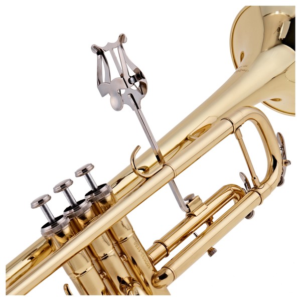 Bent Trumpet Lyre by Gear4music, Silver